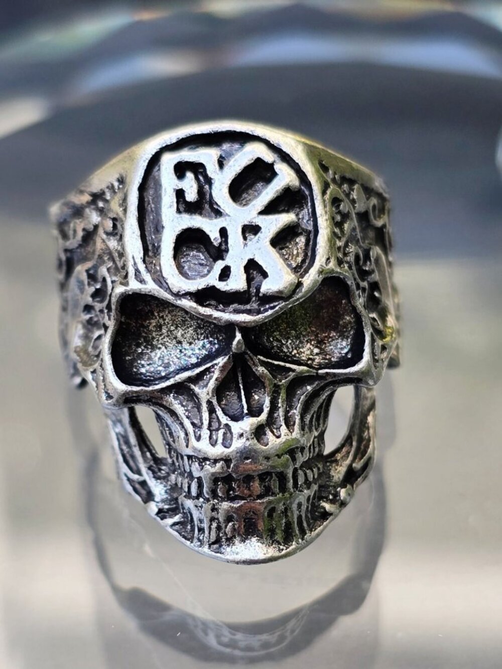 Skull Ring ✦ Gothic Rebel Statement ✦ Alt Biker Punk Stainless Steel Size 11 NWT